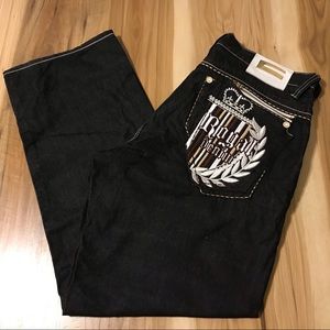 Coogi Royal Denim Black Jeans men’s size 38x34